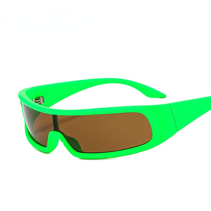 Wholesale One-piece Sports Cycling Colorful PC Sunglasses